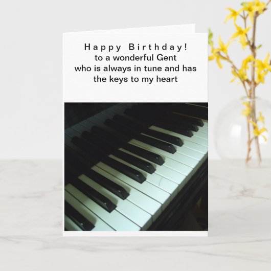 Verjaardagskaarten voor mannen kaart (Gele Bloem)