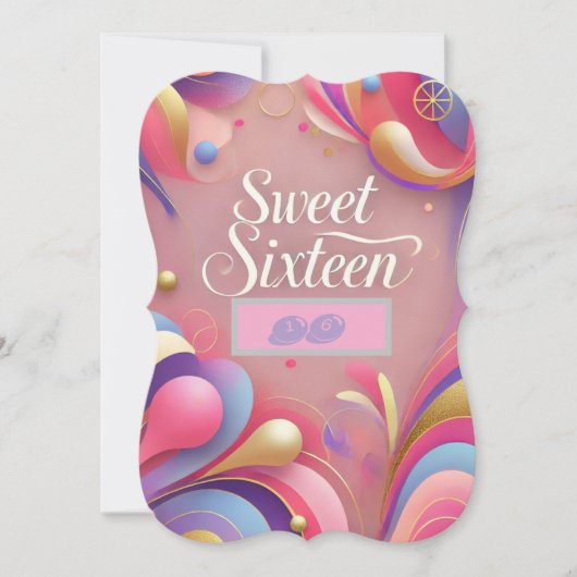 Verjaardagskaarten voor Sweet Sixteen Kaart (Voorkant)