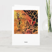 Verjaardagskaarten voor vrouwen en Giraffes Kaart (Achterkant)