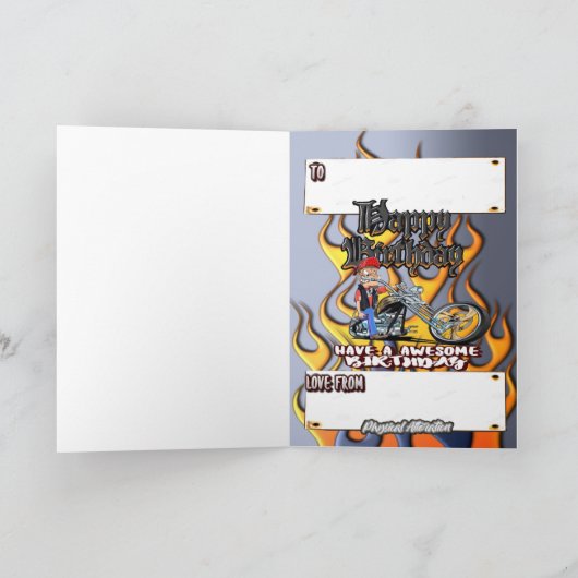 Verjaardagskaartenhakker Kaart (Binnen)