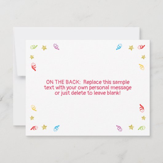 Verjaardagskaartje 1 jaar Fiesta leuk Mexicaans be Bedankkaart (Achterkant)