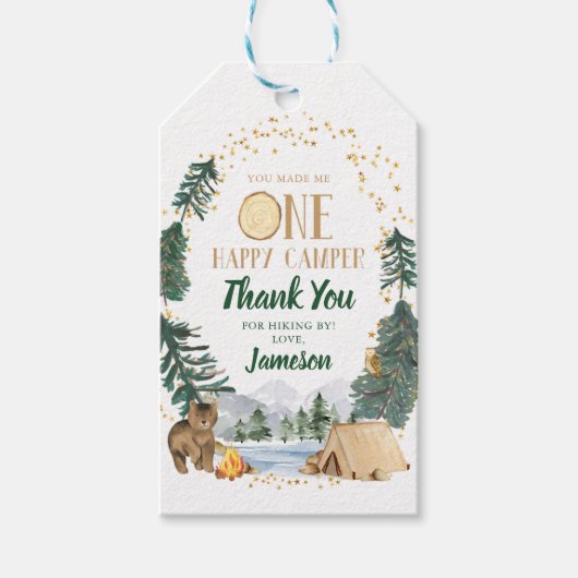 Verjaardagskaartje Little Explorer Bedankt Cadeaulabel (Voorkant)