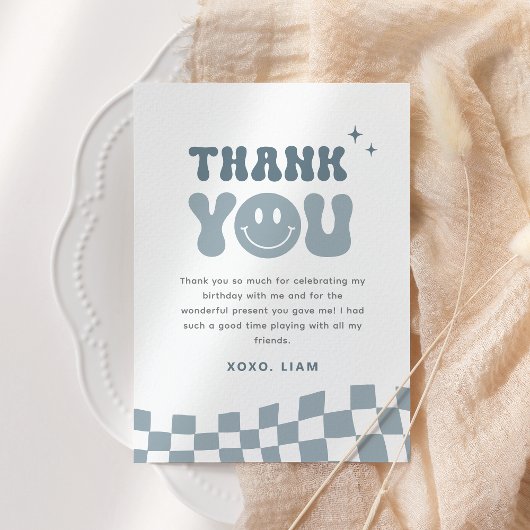 VERJAARDAGSKAARTJE ONE Happy Dude Bedankt