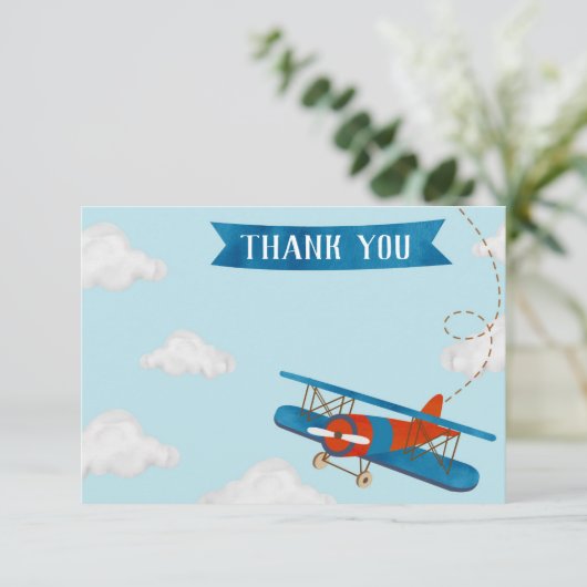 Verjaardagskaartjes bedanken verjaardagsfeest vlie kaart (Staand voorkant)