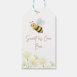 Verjaardagskaartjes met bij-motief cadeaulabel