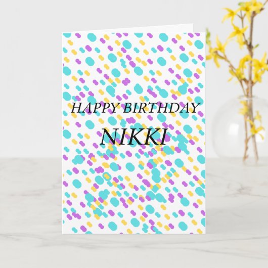 Verjaardagskaartjes voor haar kaart (Gele Bloem)