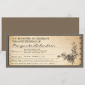  verjaardagskaartuitnodigingen kaart (Voorkant / Achterkant)