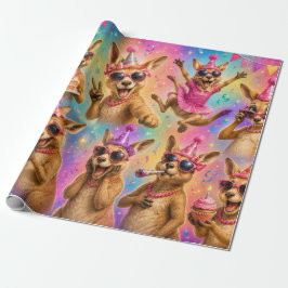 Verjaardagskado verpakking Kangoeroe Cadeaupapier