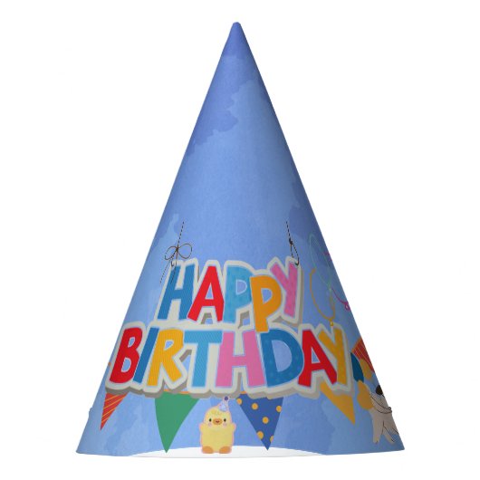 Verjaardagskapel Feesthoedjes (Voorkant)