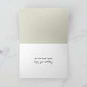 Verjaardagskat die een bad krijgt kaart (Binnen)