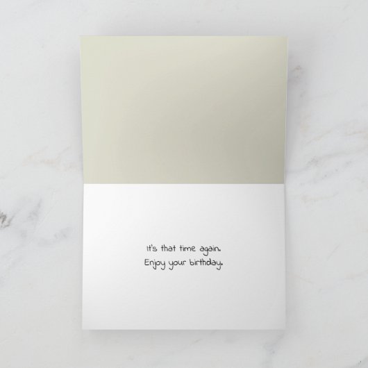 Verjaardagskat die een bad krijgt kaart (Binnen)