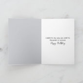 Verjaardagskat dutten op een piano toetsen kaart (Binnen)