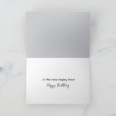 Verjaardagskat dutten op een piano toetsen kaart (Binnen)