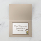 Verjaardagskat in Kartondoos Kaart (Binnen)