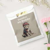 Verjaardagskat in Schotse vermomming Bedankzakje (Gezegeld)