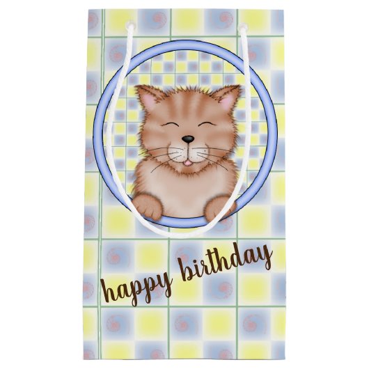 verjaardagskat klein cadeauzakje (Voorkant)