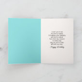 Verjaardagskat met een gloeiende neonvlinder kaart (Binnen)