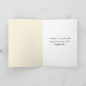 Verjaardagskat onder een quilt kaart (Binnen)