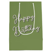 Verjaardagskikker op Lily Pad Medium Cadeauzakje (Achterkant)