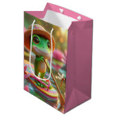 Verjaardagskikker peddelen een flip-flop medium cadeauzakje (Voorkant Gekanteld)