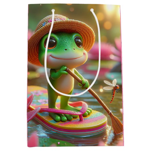 Verjaardagskikker peddelen een flip-flop medium cadeauzakje (Voorkant)