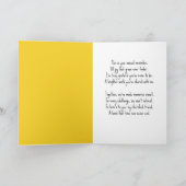 Verjaardagskikker van een vriend op een zonnebloem kaart (Binnen)