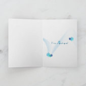 verjaardagskind op strandkunstwerk voor waterverf kaart (Binnen)