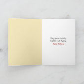 Verjaardagskip met eieren in een winkelwagen kaart (Binnen)