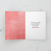 Verjaardagskip met eieren in een winkelwagen kaart (Binnen)