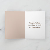 Verjaardagskitten in een kartonnen doos kaart (Binnen)