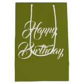 Verjaardagskitten in wilde bloemen medium cadeauzakje (Achterkant)