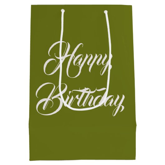 Verjaardagskitten in wilde bloemen medium cadeauzakje (Achterkant)