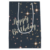 Verjaardagskitten met Leeuw Puddle Reflection Medium Cadeauzakje (Achterkant)