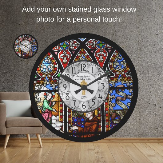 Verjaardagsklok priesterwijding Gebrandschilderd O Grote Klok