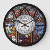 Verjaardagsklok priesterwijding Gebrandschilderd O Grote Klok (Voorkant)