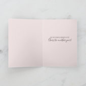 Verjaardagsknuffels Paarse bloemharten Trendy Kaart (Binnen)