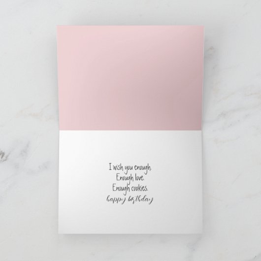 Verjaardagskoekjes op deken kaart (Binnen)