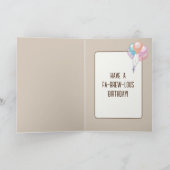 Verjaardagskoffie met hart en stoom kaart (Binnen)