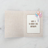 Verjaardagskoffie met hart en stoom kaart (Binnen)