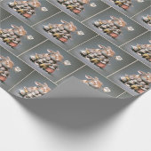 Verjaardagskonijn met baby's cadeaupapier (Hoek)