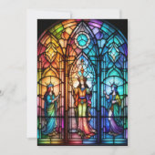 Verjaardagskoningin Glas in lood Kaart (Voorkant)