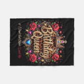 Verjaardagskoningin Ik word niet oud Ik hou van Sc Fleece Deken (Voorkant (Horizontaal))