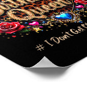 Verjaardagskoningin Ik word niet oud Ik hou van Sc Poster (Hoek)