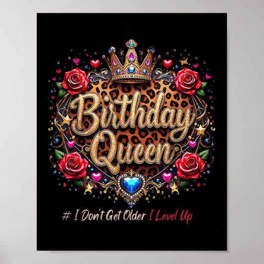 Verjaardagskoningin Ik word niet oud Ik hou van Sc Poster (Voorkant)