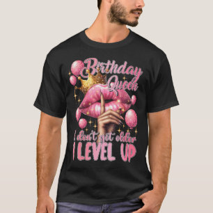 Verjaardagskoningin Ik word niet ouder Ik verhoog  T-shirt
