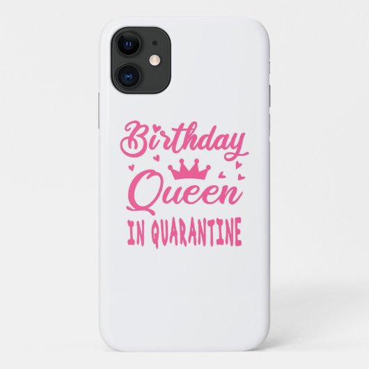 Verjaardagskoningin in Quarantaine Case-Mate iPhone Case (Achterkant)