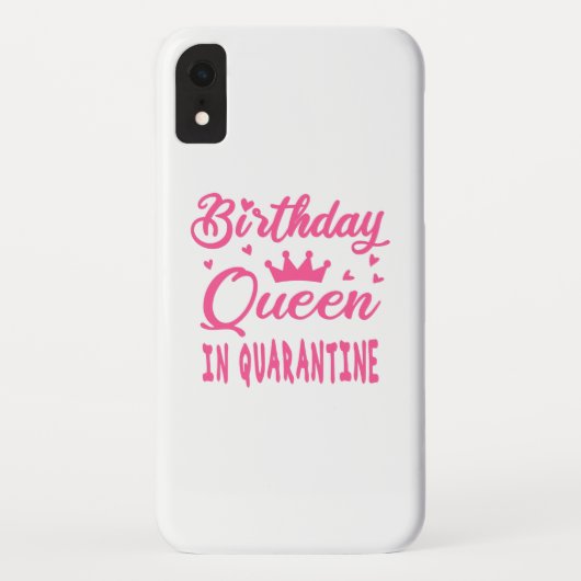 Verjaardagskoningin in Quarantaine Case-Mate iPhone Case (Achterkant)