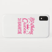 Verjaardagskoningin in Quarantaine Case-Mate iPhone Case (Achterkant (horizontaal))