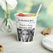 Verjaardagskrant Fun Zwart & Wit Foto