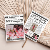 Verjaardagskrant Uitnodiging 21e verjaardag Uitnod